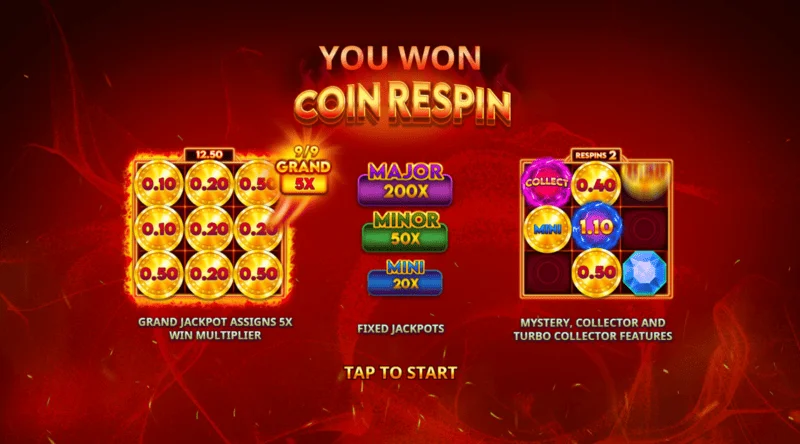 Blazing Coins Deluxe Coin Respin